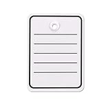 MASHPAPER Warenanhänger mit Öse I 48 x 65 mm I Anhängeschilder aus Karton zum Beschriften, 100 Preisetiketten, weiß