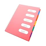 FUNNETOYU Spiral Notizbuch Liniert Seiten Schreibheft für Studenten und Büro Praktisches Notizpad mit Dickem Papier gegen Durchdrücken für Tagebuch Reisejournal Planer und Notizen