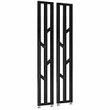 6 cm) 1,8 m breiter Trennwand, Raumteiler, ohne Bohren, Sichtschutzwand für Wohnzimmer, Restaurant, Büro, Eingang, dekorativer Einzelpaneel, Trennwand, Grau (Größe: 60 cm x 160 cm)