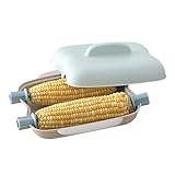 Mikrowellen-Maiskocher – - und Meeresfrüchte-Dampfgarer, BPA-freier Korbgriffdeckel, schnelle, gesunde Dampfzubereitung, kompaktes, leicht zu reinigendes Küchengeschirr | Maiskolben-Dampfgarer