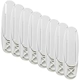 TINEASUR 8 Stück Steckdosenhalter Wandhalterung Wandhalterung Steckdosenleiste Kabel Organizer Desktop Steckdosenfixierer Fernbedienung Steckdosenleiste Kabelhalter Fixierer
