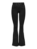 ONLY Damen Onlroyal High Sweet 600 Noos Flared Jeans, Schwarz (Black Black), S / 34L