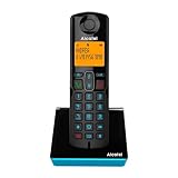 Alcatel S280 Schwarz und Blau, Freisprecheinrichtung, Anrufsperre, Telefonbuch mit 50 Namen und Nummern