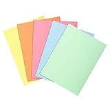 Exacompta 850300E 30er Pack Aktenteckel SUPER. Aus extra starkem Karton für DIN A4 in Pastellfarben PEFC™ zertifiziert farbig sortiert Hefter ideal für das Büro und Schule und die mobile Organisation