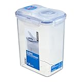 LocknLock PP Classic Schüttdose 1,8L | 15,1 x 10,8 x 19 cm | 100 % Luftdichte Aufbewahrungsbox | Lebensmittelspender für Müsli oder Futter | BPA-freier & spülmaschinenfester Vorratsbehälter