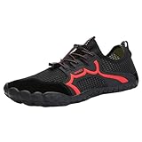 Herren BarfußSchuhe Damen Wasserschuhe Rutschfeste Aquaschuhe Schnell Trocknend Zehenschuhe Atmungsaktiv Fitnessschuhe Breiter Zehenbox Leichte Schwimmschuhe Surfschuhe Traillaufschuhe Badeschuhe