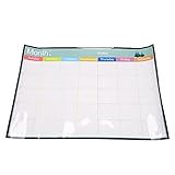 Flisdtry Löschbare magnetische Whiteboard-Magnettafel, trocken abwischbare Tafel, Kühlschrank, To-Do-Liste, monatlich, täglich, wöchentlich, Planer