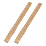 SHINEOFI 2 Stück Holzhammergriff Ersatzgriff aus Lackiertem Holz für Schlosserhammer Fäustel und Klauenhammer Langlebig und Vielseitig Einsetzbar Passend für Verschiedene Hammerarten