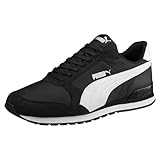PUMA Unisex ST Runner v2 NL Low-Top Trainer, Puma Black-Puma White, 48.5 EU