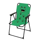 Kinder Outdoor Campingstuhl Klappstuhl Campingstuhl Outdoor Camping klappbar Frosch max 100Kg Stahl pulverbeschichtet