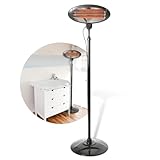 Babyruf BS 55 Heizstrahler | 2000W Leistung | Höhenverstellbar 120-210 cm | 2in1 Standheizstrahler | Wärmelampe als Wand-oder Standgerät | Baby Heizstrahler | 3 Leistungsstufen | schwarz