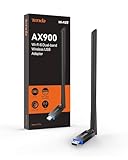 Tenda USB WLAN Stick Adapter für PC, AX900 Dualband 5G/2.4G, 6dBi Hochleistungsantenne, Soft-AP, MU-MIMO, WPA2, Windows 7/10/11, U11 Pro