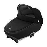 Maxi-Cosi Jade Babywanne, sichere Babywanne mit ISOFIX Installation im Auto, komfortabler Kinderwagenaufsatz, geeignet ab Geburt bis ca. 6 Monate (max. 9 kg oder 40 bis 70 cm), Essential Black