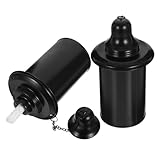 CRILSTYLEO 2St Fackelglas Küchenfackel Brennerkanister LED-Solarleuchten im Freien Wandpflanzer feuerkorb Flamme taschenlampe Kraftstoffkanister für Gartenfackeln Fackeltank Eisen Black