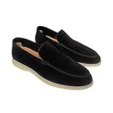 Loafer Herren Wildleder Penny Loafers GemüTlich Fahrende Schuhe Mokassin Slippers Herrenschuhe Slipper Modische Herrenschuhe Mit Einem Fuß Und SteigbüGel Einfarbig Sneaker