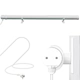 TEOV Gewächshausheizung mit Thermostat, Energiesparender Röhrenförmig Elektrische Heizung mit Halterung für Gewächshaus, Badezimmer, Küche (91CM-180W)