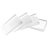 4 Stück Gummi Türkeil Rutschfest Fenster Stopper Türstopper Gummi Türstopper Keile Kunststoffkeile Kunststoff für Badezimmer, Balkontür, Kinderzimmer(Transparent)