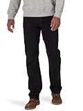 Wrangler Authentics Herren Regular Fit Comfort Flex Waist Jeans, Schwarz, 44W / 30L