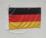 Premium- Bootsflagge Deutschland 20 x 30 cm. Stoffgewicht – bootsflagge Deutschland, Bootsfahne Deutschland, marine flagge Deutschland 20 x 30 cm (Deutschland)