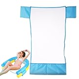 Pool-Nudelstuhl-Netz, schwimmender Netzsitz, bequeme Wasserschlingen-Unterstützung für Pool-Entspannung, langlebiges Zubehör, verwandelt Standard-Nudeln in einen gemütlichen, schwimmenden Stuhl für