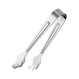 Servierzange – Tragbare Servierzange für Lebensmittel – Küchenzange aus Metall – Zuckerzange – Eiszuckerzange praktische kleine Küchenzange für Restaurant, Hochzeit, Küchenzubehör