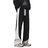 Herren Classic Modern Jog Trainingshose Herren Leichte French-Terry-Jogginghose Ohne Bündchen mit Reißverschlusstaschen Herren Outdoor-Sport Alltagskleidung Outdoorhose Perfekt für Büro & Alltag