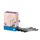 Satisfyer Yoni Power 2 Liebeskugeln | 3er Set Beckenboden-Trainer aus Silikon | Kegelballs für Damen | 22-73g und 2-3cm | Anfänger & Fortgeschrittene | Medizinisches Silikon | Sex-Spielzeug in Schwarz