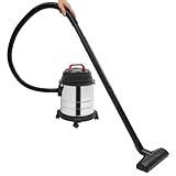 SanBouSi 20L Edelstahl Nass-Trockensauger, 18 kPa Industriestaubsauger mit 4-Stufen-Filtersystem, Mehrzwecksauger für Werkstatt & Garage, Trocken- & Nasssauger Bodensauger