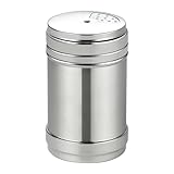 Edelstahl-Gewürzglas, leichtes, manuell drehbares Mehrloch-Gewürzglas, leicht zu reinigen, Multifunktions-Gewürzstreuer zur Aufbewahrung von getrockneten Gewürzen, Salz, Paprika, (Groß)