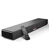 MEREDO Soundbar 2.1 Holz für TV Geräte 150W Soundbar mit integriertem Subwoofer mit HDMI ARC Kable, Optisch, AUX, Bluetooth, 5 EQ-Modi Lautsprecher Soundsystem für Fernseher für Heimkino-71cm