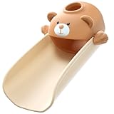 Skyroku Wasserhahnverlängerung für Kleinkinder, Spülbeckenverlängerung mit temperaturempfindlicher für Kinder, Händewaschbecken, Wasserhahnverlängerung, geeignet für Waschbecken, Küche (Braun)