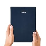 Pareto Planer (undatiert) – Perfekt organisiert Ziele erreichen, Produktivität steigern, gute Gewohnheiten entwickeln | Buchkalender, Wochenplaner, Tagesplaner, Erfolgsjournal, Organizer | Navy