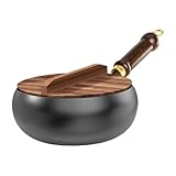 Générique Gusseisen-Bratpfanne – 30,5 cm großes Bratpfannen-Set, robustes Gusseisen-Kochgeschirr, antihaftbeschichtet, ofenfester Deckel | Premium für die s, Grill BBQ Camp