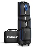 Findway Golf Reisetasche mit Extra Herausnehmbares Pad, 1680D strapazierfähiges Oxford Weich Seitige Verschleißfeste und wasserdichte Golftasche