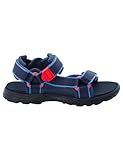 Jack Wolfskin Unisex Seven Seas 3 K Sandale, Blue/Red, 39 EU