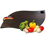 Schneidebrett Holz groß OLLI [MIT GRIFF] - 39x18cm Birkenholz Brett | Holzbrett Küchenbrett Servierbrett