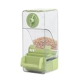 Automatic Bird Feeder for Cage, Top Fill Food Divider, Nutriment Dispenser, Easy-to-Use Bird Crate Supplies for Sparrows, Parakeets, Cockatiels, Canaries, and Parrots