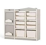 Kinderspielzeug-Aufbewahrungsregal mit mehrschichtiger Spielzeugkiste und Bodenschrank, perfekt für Spielzimmer, Schlafzimmer, Schrank und Wohnzimmer, Spielzeugaufbewahrungseinheit aus robustem