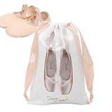 Schuhaufbewahrungstaschen | Aufbewahrungstasche für Tanzschuhe mit Kordelzug | Leichte Organizer-Taschen aus Satin, Ballettzubehör für Damen, Tänzerinnen, Mädchen, champagne, Se référer au descriptif