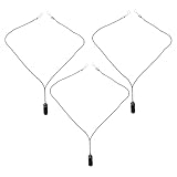 NULYLU 3st Anti-verlorenes Seil Für -clip Hörgeräteclip Gegen Verlust Gehörschutz Halter Für Hörverstärker Hörgeräteträger Hörverstärker-clip Black &