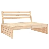 Garten-Mittelsofa 120x80 cm Massivholz Kiefer, kangmusi825744