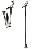 AIRM HEALTH Gehstock Klappbar Metal, Damen Höhenverstellbar, Elegant, Spazierstock Herren, Faltbar, Ausziehbarer Gehstock Mit,Verstellbarer Gehstock, Faltbare Gehstöcke Für Frauen Und Männer