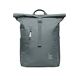 GOT BAG Rucksack Rolltop Easy aus Ocean Impact Plastic | Laptop Rucksack Wasserabweisend mit 16“ Laptoptasche | 31 Liter Füllvolumen Rollrucksack (basalt)