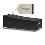 Awnic gartenliege Abdeckung wasserdicht, schutzhülle für sonnenliege Winterfest, abdeckhaube liegen, liegestuhl Auflage, gartenmöbel abdeckplane 200x75x40/70cm