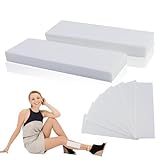 100 Stück (7×21cm) Vliesstreifen für Warmwachs und Zuckerpaste hautschonende & reißfeste Enthaarungsstreifen aus Vlies für jede Art von Depilation auf Bein, Brust, Rücken, Intimbereich & Gesicht