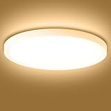Lightasea Deckenleuchte LED Deckenlampe,28W-3000k 2000LM,Flach Rund, Ultra Dünn Lampe Decke,Weiß,Rund Badezimmer Lampe,Decke Küchenlampe für küche Badezimmer Schlafzimmer Flur Wohnzimmer,Ø23CM