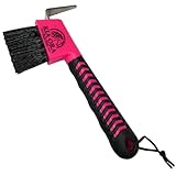 Kia Ora Equine Hufkratzer Pink mit Bürste & Metallspitze – Ergonomischer Anti-Rutsch Griff, Aufhängeband – Robustes Hufpflege Werkzeug für Pferde, Ponys, Reiter & Stallbedarf