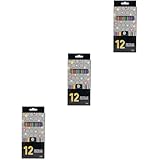UPKOCH 3 Sätze farbiges radierbare Buntstifte Bleistifte farbige Kohlestifte Bleistift für metallische Buntstifte Malstifte 12 Buntstifte Graphit Colorful