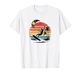 Kitesurfing T-Shirt Retro Sonnenuntergang Surf Silhouette Vintage Tee T-Shirt