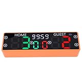SEAFRONT Digitale Anzeigetafel mit Summer, 10-stelliger Touchscreen, Tragbarer Elektronischer Tischzähler für Schach, Basketball, Volleyball und Mehr, 15-Stunden-Nutzung